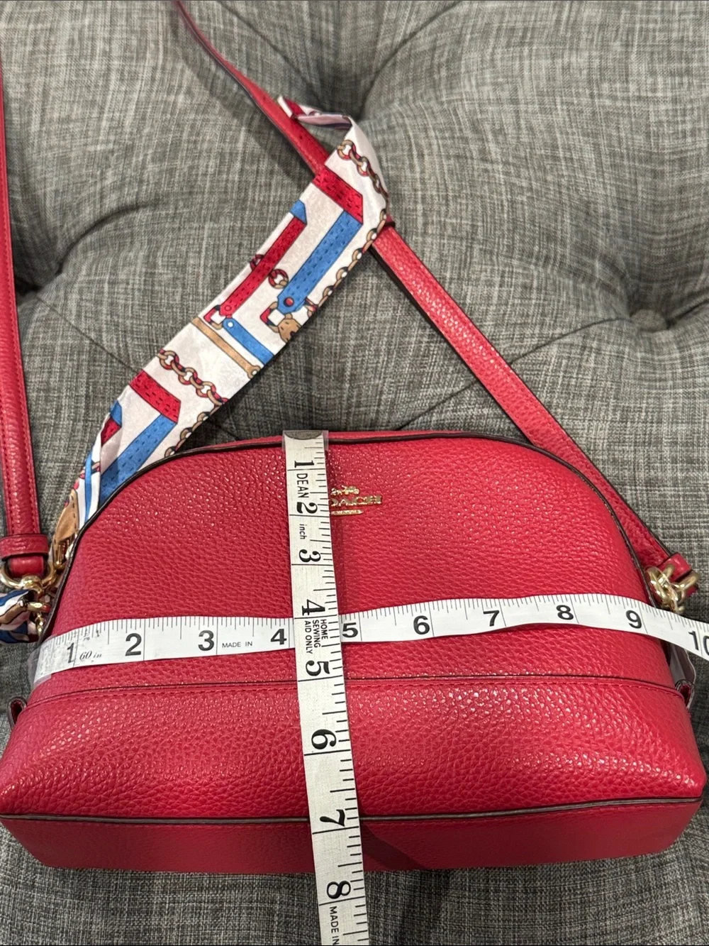 Coach Bag Dome Pebbled Leather Crossbody Bag NWT - Picture 17 of 17